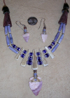 Blue Arrowhead Necklace w/ ERs