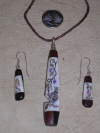 Grouse /Grapevine Whistle Pendant &ERs