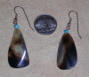 Lg. Deer Hoof ERs w/ Turquoise Beads